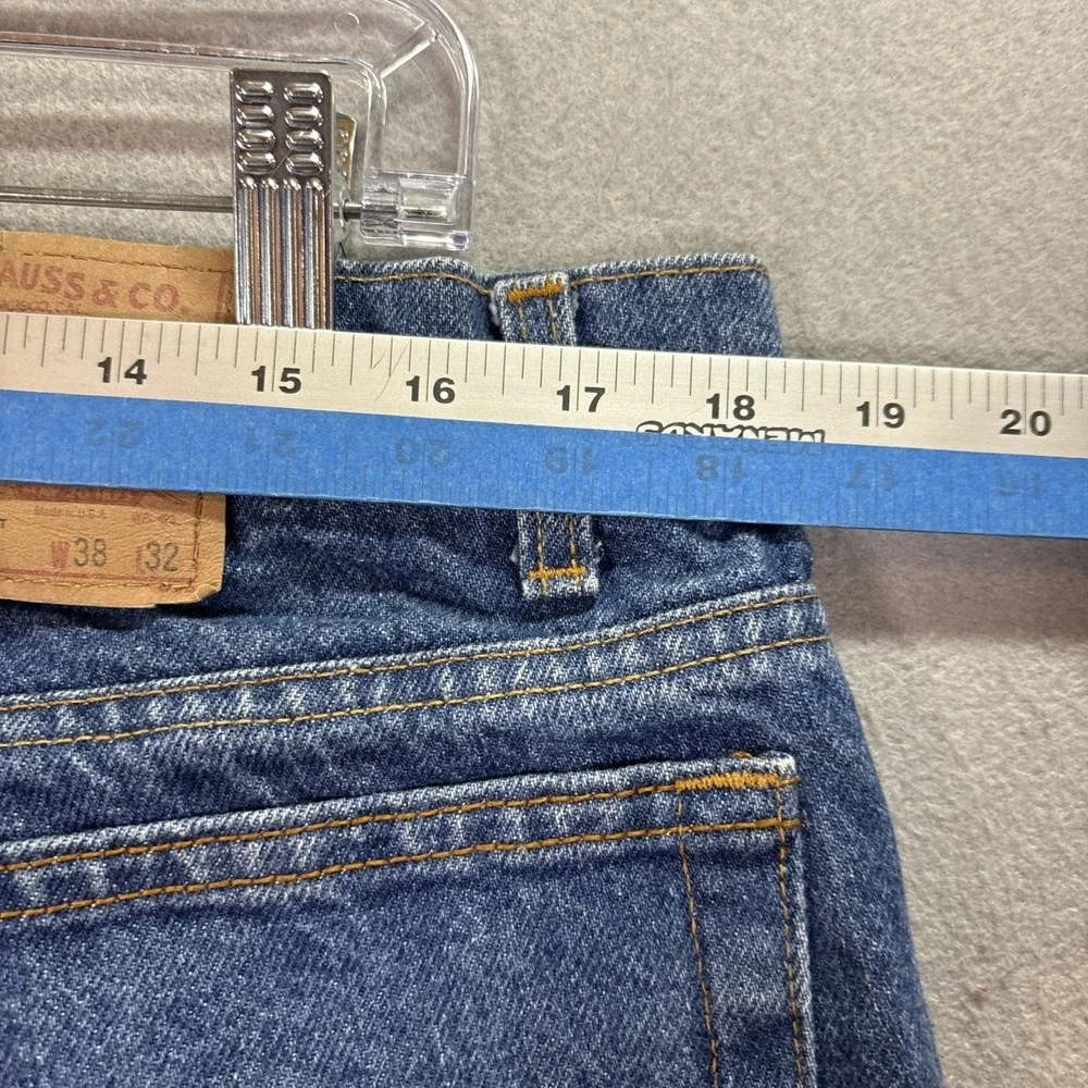 VTG Levi's 506 Men's Straight Leg Stonewash Denim Jeans Size 38X32 Late 80's